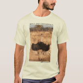Vette en gevaarlijke struisvogels t-shirt (Voorkant)