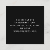 Vette en minimale Neon Controller voor videospelte Vierkante Visitekaartje (Achterkant)