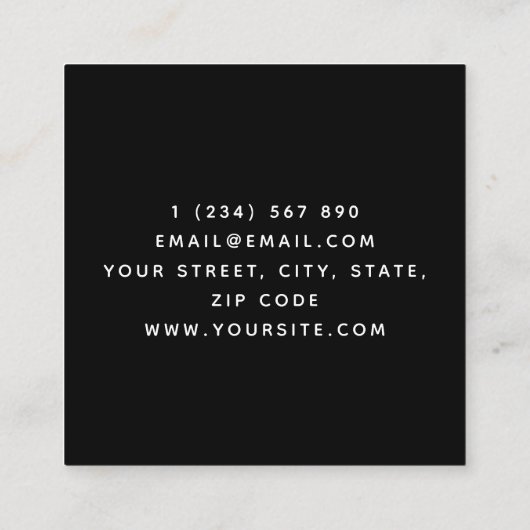 Vette en minimale Neon Controller voor videospelte Vierkante Visitekaartje (Achterkant)