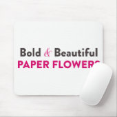 Vette en mooie papierbloemen - Mat voor vormen Muismat (Met muis)