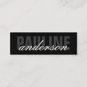 Vette en Mooie Tekst Mini Visitekaartje