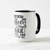 Vette en vurige koffie minnaar Mok (Voorkant rechts)