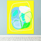 Vette expressionist Stretched Canvas Afdrukken (Insitu (Houten vloer))