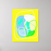 Vette expressionist Stretched Canvas Afdrukken (Voorkant)