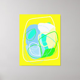 Vette expressionist Stretched Canvas Afdrukken