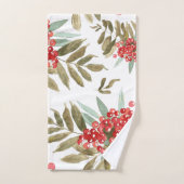 Vette feestelijke Waterverf Kerstmis Bad Handdoek (Handdoek)