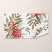 Vette feestelijke Waterverf Kerstmis Bad Handdoek (Handdoek)