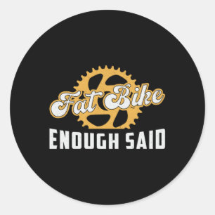 Vette fiets vet fiets genoeg zei biker biking retr ronde sticker
