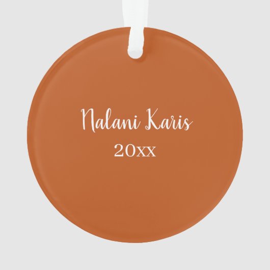 Vette Floral & Pine Persoonlijke Fotovakantie Ornament (achterkant)