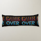 Vette “GAME OVER” tekst in het rood Lichaamskussen (Achterkant)