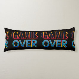 Vette “GAME OVER” tekst in het rood Lichaamskussen