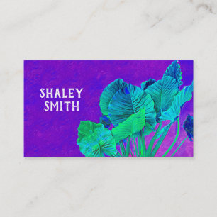 vette gedurfde paars met groene bladeren natuur ku visitekaartje