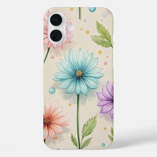 Vette Geometrie: Moderne Kunst iPhone Case (Achterkant)