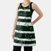 Vette gestripte Waterverf laat persoonlijke inform Schort (Insitu)