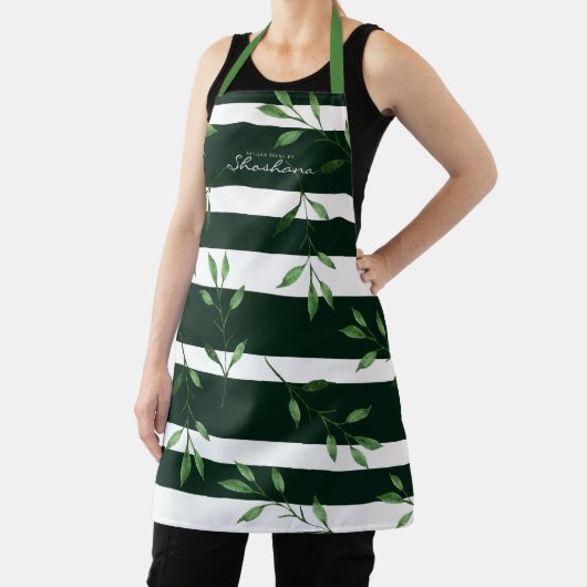 Vette gestripte Waterverf laat persoonlijke inform Schort (Insitu)