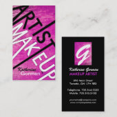 Vette getextureerde artistieke Visitekaartjes (Voorkant / Achterkant)