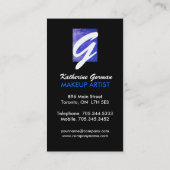 Vette getextureerde artistieke Visitekaartjes (Achterkant)