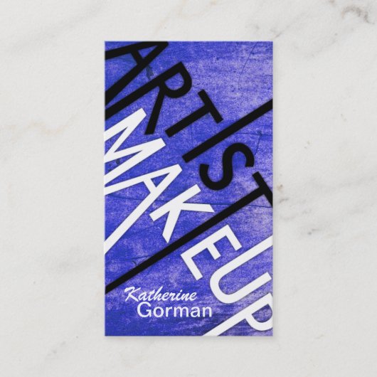 Vette getextureerde artistieke Visitekaartjes (Voorkant)