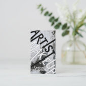 Vette getextureerde artistieke Visitekaartjes (Staand voorkant)