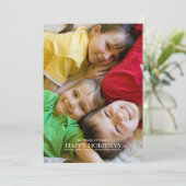 Vette Gold Holiday-kaart Feestdagenkaart (Staand voorkant)