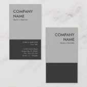 vette grijswaarden visitekaartje (Voorkant / Achterkant)