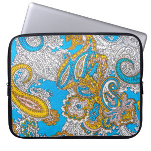Vette, grijze, islamitische, psychedelische, kleur laptop sleeve