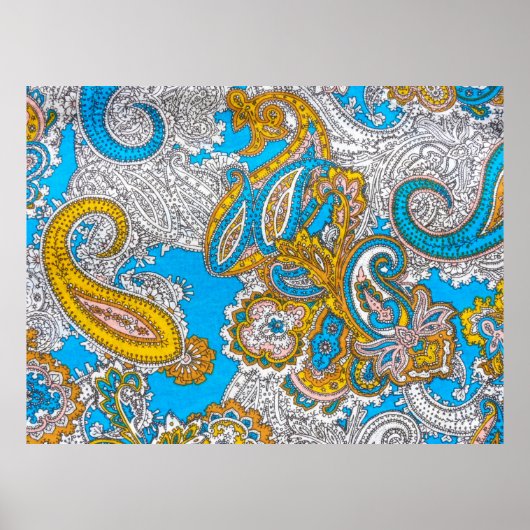 Vette, grijze, islamitische, psychedelische, kleur poster (Voorkant)