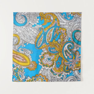 Vette, grijze, islamitische, psychedelische, kleur wandkleed