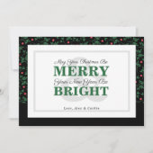 Vette groene typografie Vakantie groen Foto kaart (Voorkant)