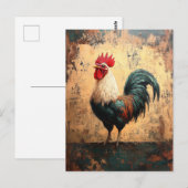 Vette Haan Kippenolie Schilderij Briefkaart (Voorkant / Achterkant)