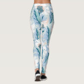 Vette hand geschilderd bloemig leggings (Achterkant)