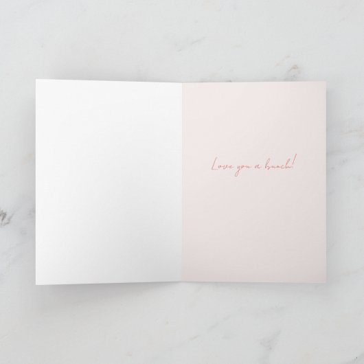 Vette heldere bundel bloemen van je Kaart (Binnen)