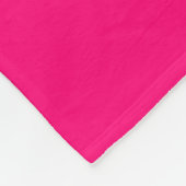 Vette heldere roze zwarte witte VOETBALMOEDER Stre Fleece Deken (Hoek)