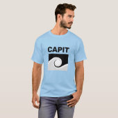 Vette hoofdtekst en abstracte golven t-shirt (Voorkant volledig)