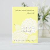 Vette Hortensia RSVP kaart (Staand voorkant)