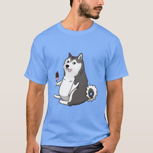 vette husky doge meme t-shirt (Voorkant)