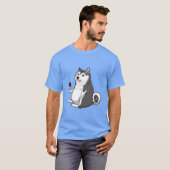 vette husky doge meme t-shirt (Voorkant volledig)