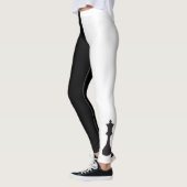 Vette kaas koningin zwart en wit leggings (Links)