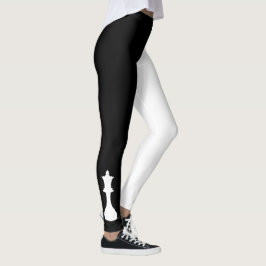 Vette kaas koningin zwart en wit leggings