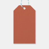 Vette kalligrafie Witte roest BRUILOFT SAVE THE DA Cadeaulabel (Achterkant)