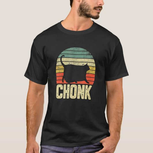 Vette Kat Meme Chonk Kat T-shirt (Voorkant)
