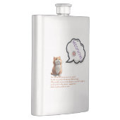 Vette kat zit ergens op een nette achtergrond illu flacon (Rechts)