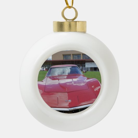 Vette Keramische Bal Ornament (Voorkant)