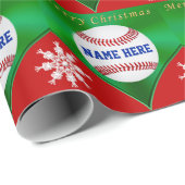 Vette kerstbal, Jouw naam Cadeaupapier (Rol Hoek)