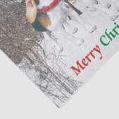 Vette kerstbeagle-ups in Bos-weefselpapier Tissuepapier (Detail)