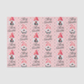 Vette kerstcadeautjes en Stippen Tissuepapier (Voorkant)