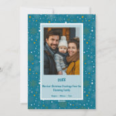 Vette Kerstman Gepersonaliseerd Foto Kerstmis Feestdagenkaart (Achterkant)