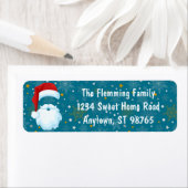 Vette kerstman Gepersonaliseerd kerst Etiket (Insitu)