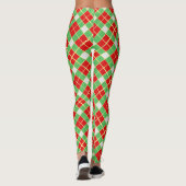 Vette kerstrode en groene Leggings (Achterkant)