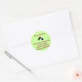 Vette kerststicker ronde sticker (Envelop)